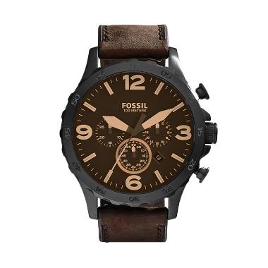 FOSSIL Nate JR1487 Brown Jam Tangan Pria