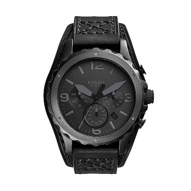 Fossil Nate Chronograph JR1510 Jam Tangan Pria - Mate black -