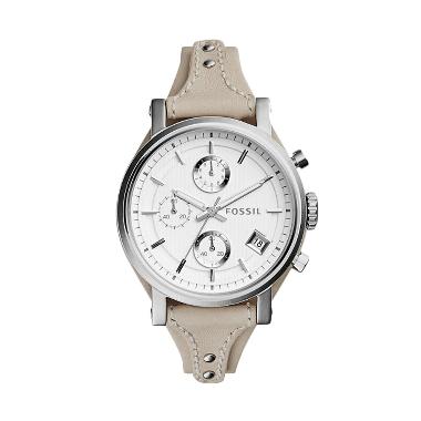 FOSSIL Original Boyfriend ES3811 Beige Leather Jam Tangan Wanita Beige