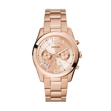 FOSSIL Perfect Boyfriend Chronograph ES3885 Jam Tangan Wanita - Rose Gold Tone Rose Gold