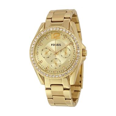 Fossil Riley Multi Function Champagn ES3203 Jam Tangan Wanita - Gold Gold