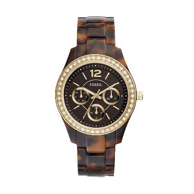 FOSSIL Stella Multifunction ES3814 Jam Tangan Wanita - Brown Tortoise Brown