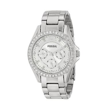 Fossil Wanita ES3202 Silver Jam Tangan Wanita Silver Blast