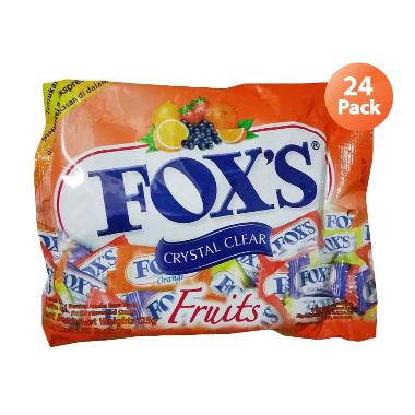 Jual Fox's Crystal Clear Fruits Sachet Permen [24 x 125gr
