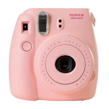Fujifilm Instax Mini 8 Pink Kamera Polaroid + Paper instax Mini 1 Pack