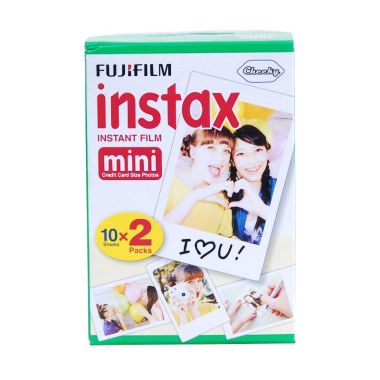 Fujifilm Instax Mini Film 2x10 Sheets/Double Pack White Film Polaroid