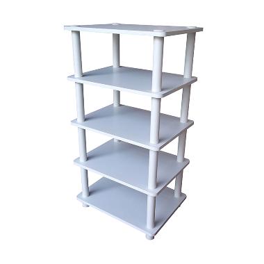 FUNIKA 13161 WH-BK/WH 4 Tier Storage Shelf Rak Pajangan