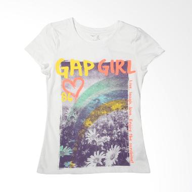 Branded Outlet BO 457 Kids Tshirt Girl White Atasan Anak Perempuan