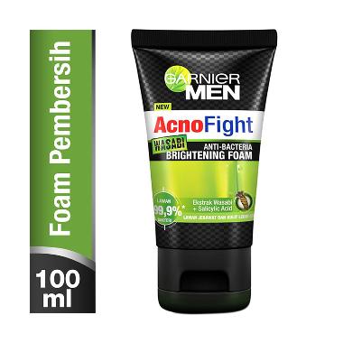 Jual Garnier Men Acno Fight Wasabi Foam Sabun Wajah [100 