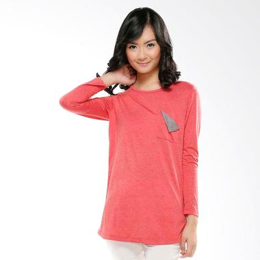 GatsuOne Golda Blouse Wanita - Maroon