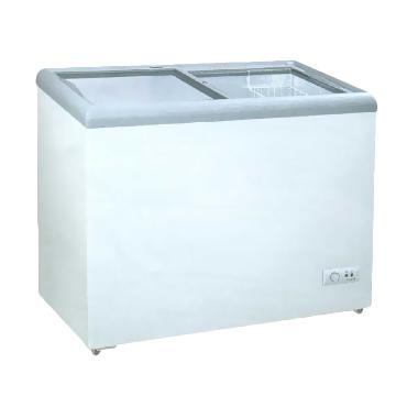GEA SD-256 Sliding Flat Glass Freezer - Putih
