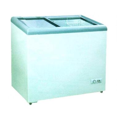 GEA Sliding Flat Glass SD-186 Freezer - Putih