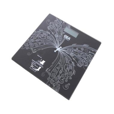 Jual GEA BR9807 Timbangan Digital - Hitam Motif Kupu Kupu