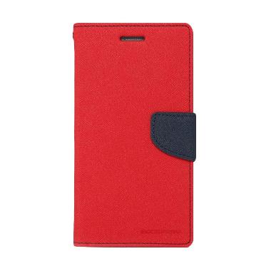 Mercury Goospery Fancy Diary Casing ... r Redmi Note 3 - Red Navy