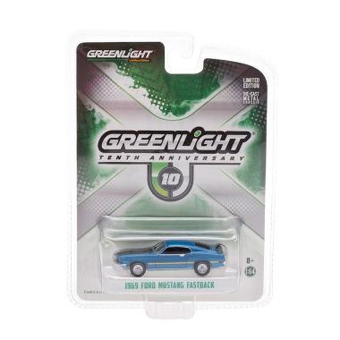 Greenlight 10th Anniversary 1969 Ford Mustang Fastback Diecast Greenlight 10th Anniversary 1969 Ford Mustang Fastback Diecast