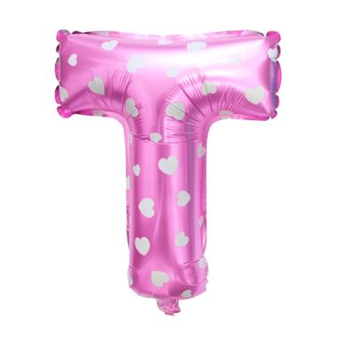 Grins and Giggles Foil Huruf T Pink Balon