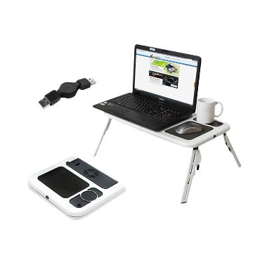 Grosirunik99 Meja Laptop Lipat with Mouse Pad and Cooling Fan