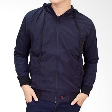 Gudang Fashion JAK 2108 Casual For Men Parasut Jaket Pria - Navy