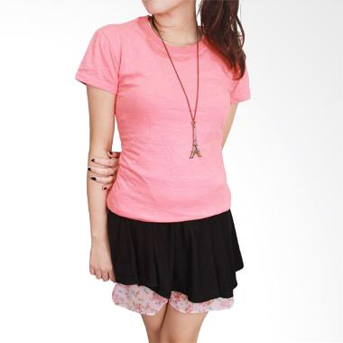 Gudang Fashion FW 04 Kaos Polos Wanita Cotton Combed S20 Red T-shirt