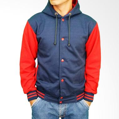 Gudang Fashion Baseball Gaul Fleece JAK 2169 Jaket - Navy