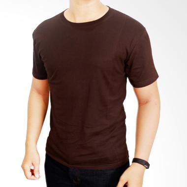 Gudang Fashion Kaos Polos POL 20 O- ... ed 20s Coklat Tua T-shirt