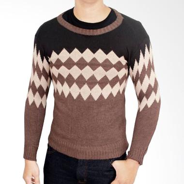 Gudang Fashion SWE 644 Sweater Rajutan Pria - Multicolor