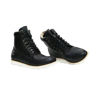 Handmade Bally Sepatu Boot pria - Black