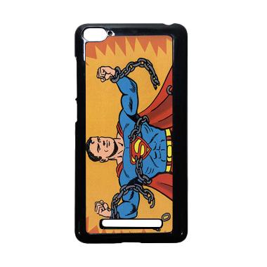 HEAVENCASE Superman 05 Hitam Hardca ... aomi Mi4i and Xiaomi Mi4c