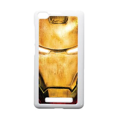 HEAVENCASE Ironman 02 Putih Hardcas ... aomi Mi4i and Xiaomi Mi4c