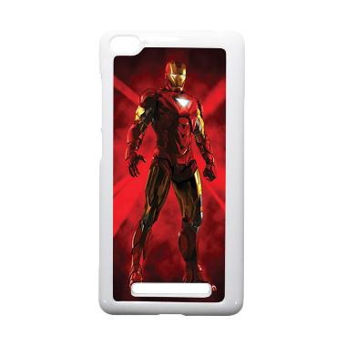HEAVENCASE Ironman 08 Putih Hardcas ... aomi Mi4i and Xiaomi Mi4c