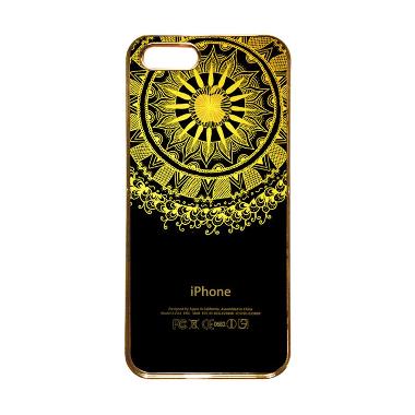 Heavencase Motif Apple Gold 10 Casing for iPhone 5s or iPhone 5 - Gold