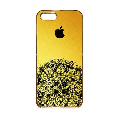 Heavencase Motif Apple Gold 12 Casing for iPhone 5s or iPhone 5 - Gold