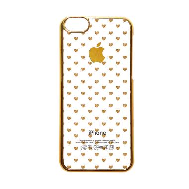 Heavencase Motif Apple Gold 15 Casing for iPhone 5C - Emas