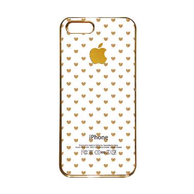 Heavencase Motif Apple Gold 15 Casing for iPhone 5s or iPhone 5 - Gold