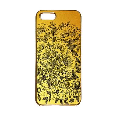 Heavencase Motif Apple Gold 16 Casing for iPhone 5s or iPhone 5 - Gold