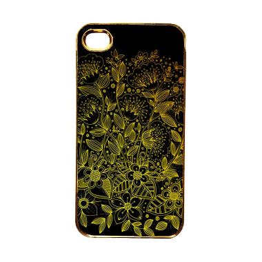 Heavencase Motif Apple Gold 17 Casing for iPhone 4 or iPhone 4s - Gold