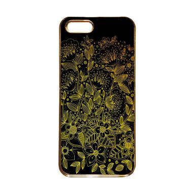 Heavencase Motif Apple Gold 17 Casing for iPhone 5s or iPhone 5 - Gold