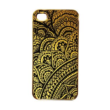Heavencase Motif Apple Gold 18 Casing for iPhone 4 or iPhone 4s - Gold