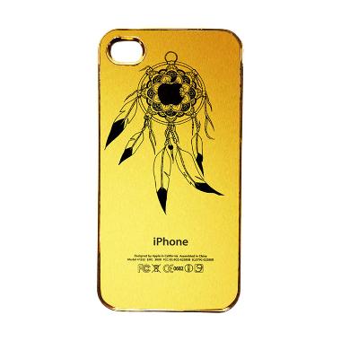 Heavencase Motif Apple Gold 22 Casing for iPhone 4 or iPhone 4s - Gold