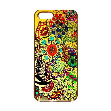 Heavencase Motif Apple Gold 23 Casing for iPhone 5s or iPhone 5 - Gold