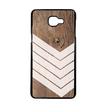 HEAVENCASE Motif Batik Kayu Chevron ... ung Galaxy A9 Pro - Hitam