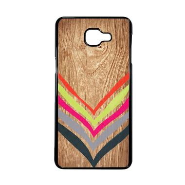 HEAVENCASE Motif Batik Kayu Chevron ... ung Galaxy A9 Pro - Hitam