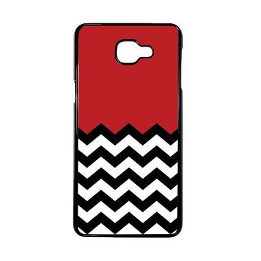 HEAVENCASE Motif Batik Kayu Chevron ... ung Galaxy A9 Pro - Hitam