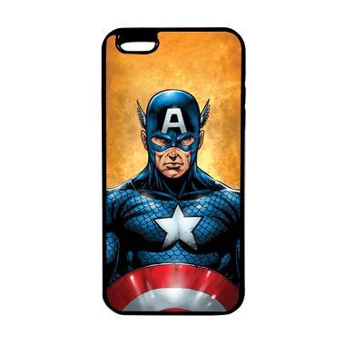Heavencase Superhero Captain Americ ... ne 6 Plus/6s Plus - Hitam