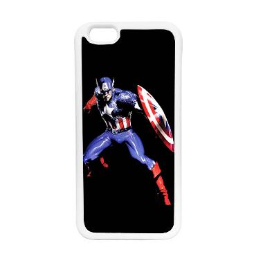HEAVENCASE Superhero Captain Americ ... ne 6 or iPhone 6s - Putih