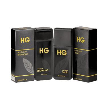 Paket HG Shampoo & Hair Tonic For Men Set Perawatan Rambut Pria