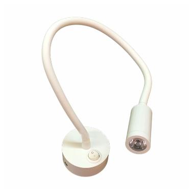 Hiled Flexible Table and Wall Reading Light - White