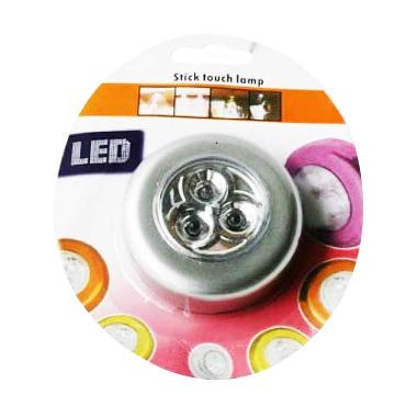 Home-Klik Stick & Click Touch Lamp 3 LED Lampu Tempel