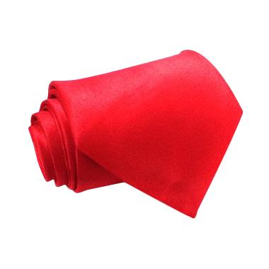 Houseofcuff Neck Slim Polos Wedding Best Doff Dasi Pria - Red Semua Ukuran Merah