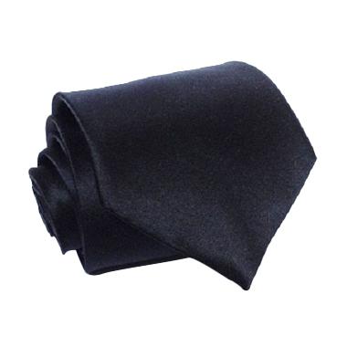 Houseofcuff Slim Polos Wedding Best Man Dasi Neck Tie - Black Satin